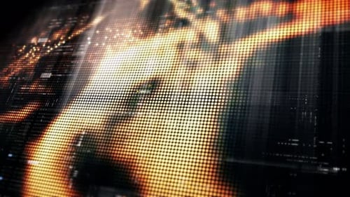Futuristic digital screen matrix Background 16