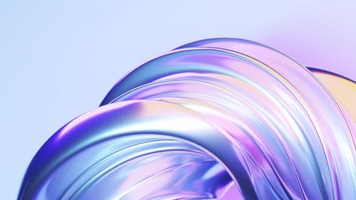 Animación abstracta de bucle ondulado. Fondo renderizado en 3D, formas fluidas, fluidas y retorcidas