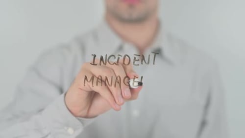 Incident Management, Writing on Transparent Screen