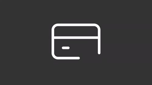 Animated Pay Card White Line Ui Icon