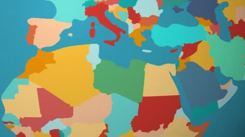 3D World Globe Zoom and Country Highlight Animation