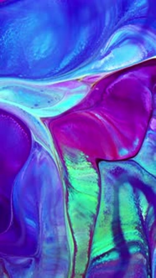 Abstract Swirling Colors Creating Cosmic Visuals