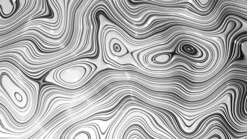 Dynamic fluid waves flow with glossy texture and light reflection