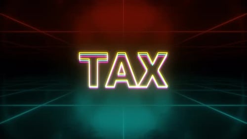 Tax Animation Retro Background