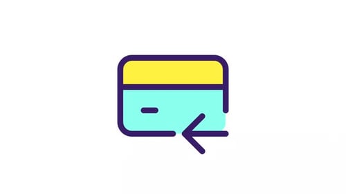 Ícone animado de Cashback Color Ui