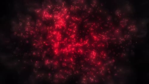 Dynamic Red Energy Particle Field Loop Background