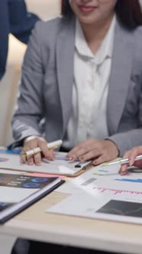 Group of teamwork businessman working and brainstorming in office
