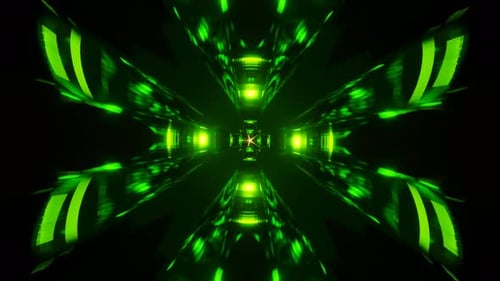 Psychedelic Neon Swirls Create a Mesmerizing Dance in a VJ Loop