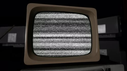 Classic Wooden Vintage TV Green Screen Chroma Key 70s Mockup