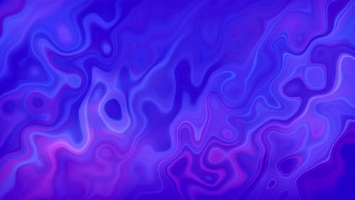 Abstract Animated Blue and Purple Liquid Swirls