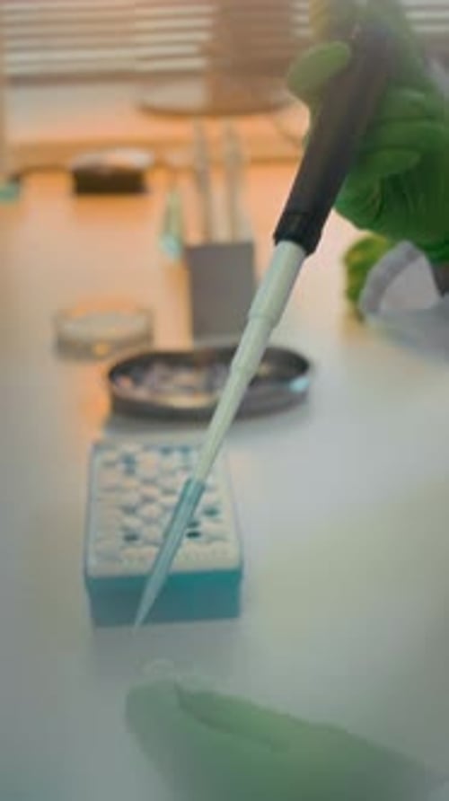 Laboratory Experiment Using Pipette in Scientific Research