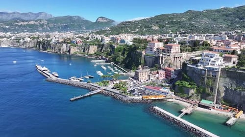Sorrento Coast At Sorrento In Naples Italy.