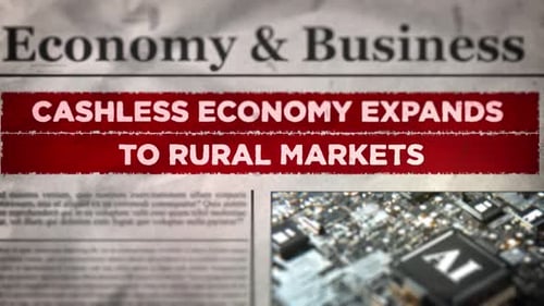 Newspaper Headline Reveal for Economy and Business News