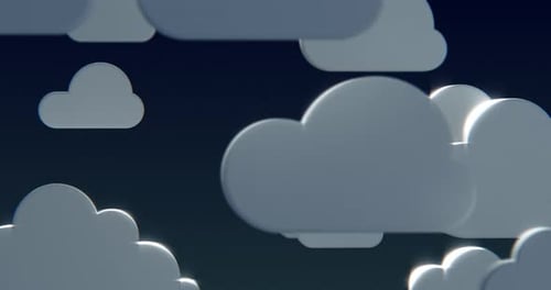 Clouds Loop- Night - 4K