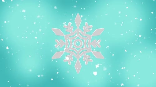 3D-Schneeflocken-Hintergrund Loop V15