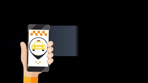 Taxi Order Application Alpha Channel