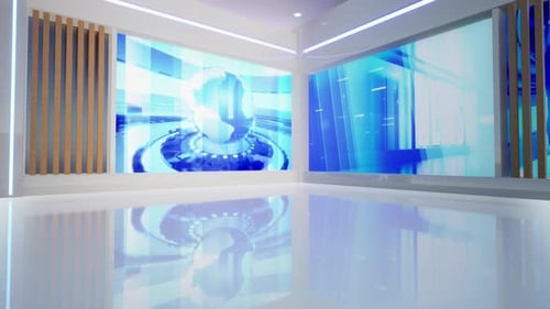 Virtuelle 3D-Fernsehstudio-Nachrichten, Hintergrund für Fernsehsendungen