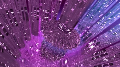 Fondo Black Crystal Core Motion de 4k