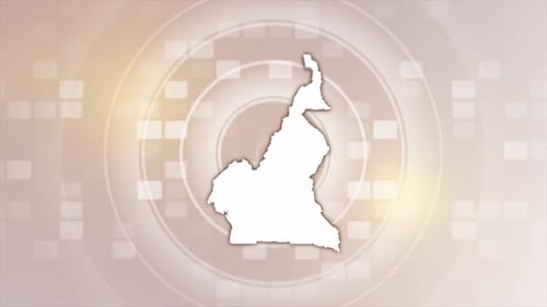 Map Outline Reveal Animation on Modern Digital Background