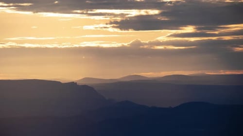 High Desert Sunrise Timelapse Wide Shot