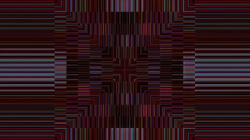 3D abstrakte leuchtende helle Linien setzen Wellen, bunter, schwarzer Hintergrund