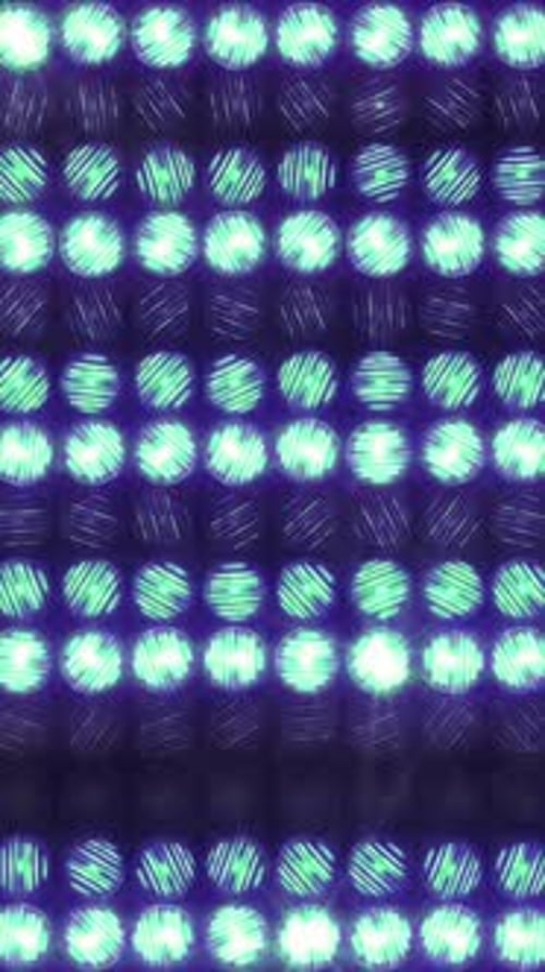 Vertikal zerrissene Streifen in der Lichtwand