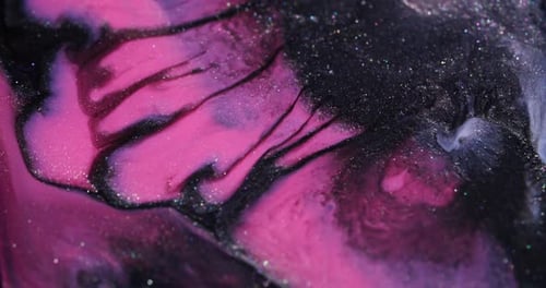 Sparkling Fluid Ink Stains Flow Water Blend Spill