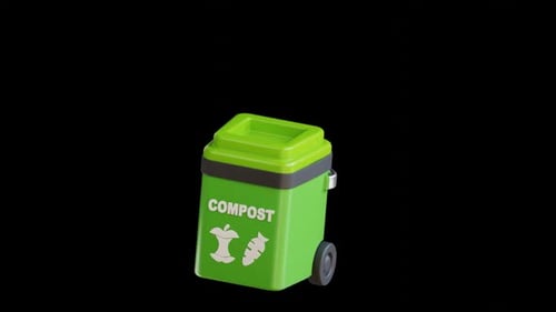 3D Compost Bin Animation