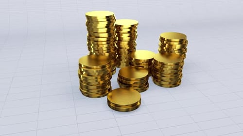 Tower Of Plain Gold Coin