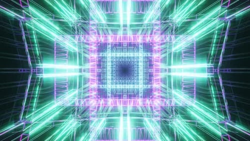 Loop de túnel de estrutura de arame de néon