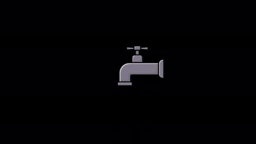 4k Faucet Animation Video - Transparent