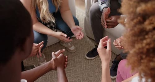 Adults Attending Group Therapy Session Together