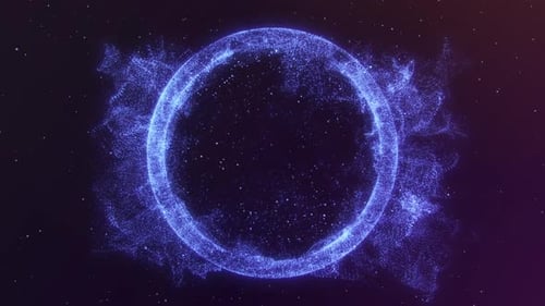 Cosmic Energy Ring Abstract Background