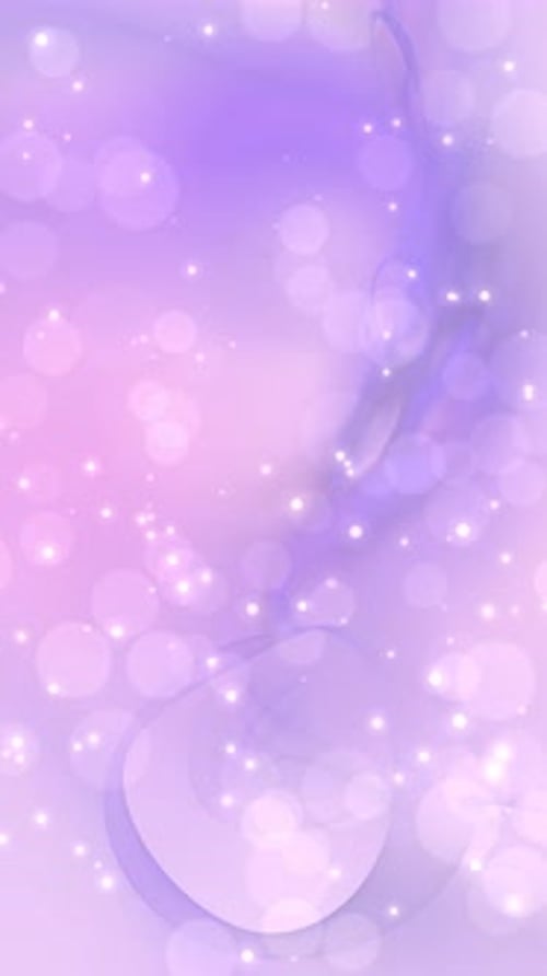 Abstract Purple Pink Looping Bokeh Particles Vertical Background