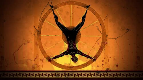 Animated Decorative Greek Mythology Rotating Figure