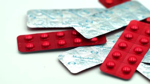 Blister Packs of Red Pills