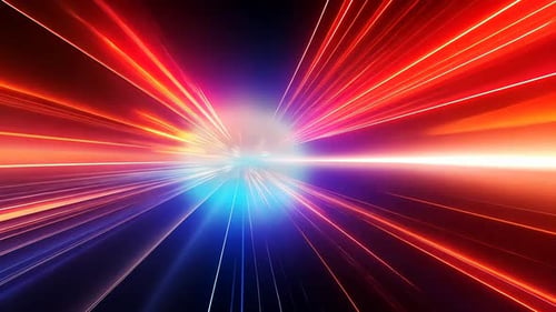 Dynamische, lebendige, radiale Geschwindigkeitslinien laufen an einem zentralen Punkt zusammen