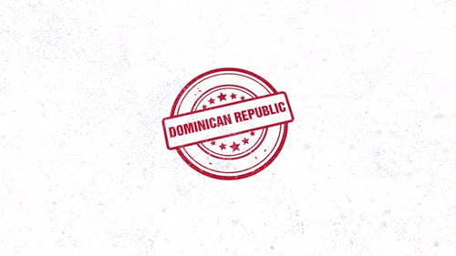 Dominican Republic Rubber Stamp