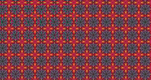 Animated Dynamic Geometric Kaleidoscope Pattern Loop Background