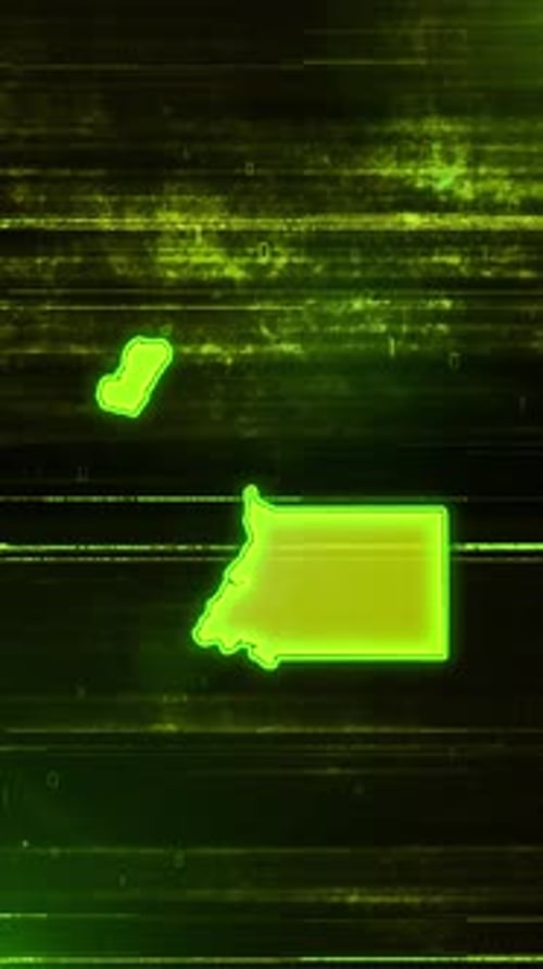 Carte numérique futuriste des problèmes de la Guinée équatoriale - Vidéo verticale
