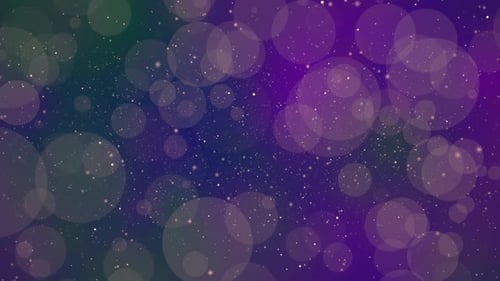 Glowing Bokeh and Glittering Star Particles Abstract Background
