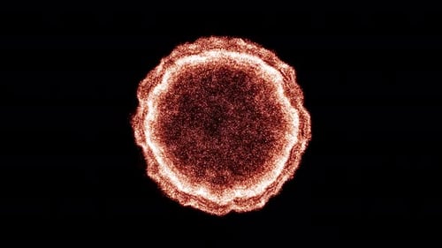 Fiery Particle Burst Energy Reveal Animation