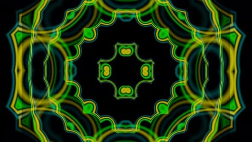 3D-Rendermuster, Filmmusik Hintergrund, zufällige Linien und Farben, Schleife