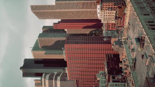 Vista vertical de Manhattan desde la azotea
