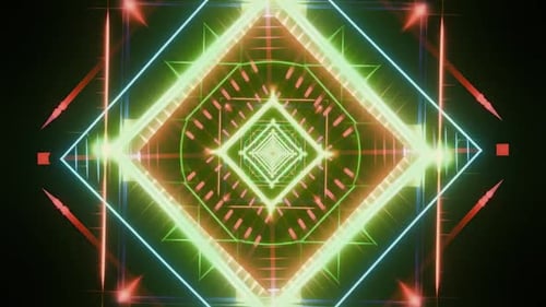 Retro Wave Colorful Background Endless Futuristic Loop