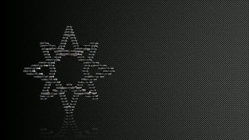 Animated Geometric Star Shape Transformation Loop