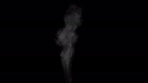 Sahara Collection: A small lingering sand stream erupting from the bottom side over a black backgrou