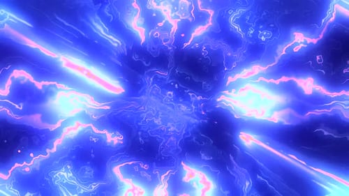 Abstract Energetic Blue Light Flowing Background Loop