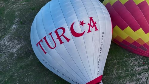 Aerial View Hot Air Baloons in Turkey 4 K
