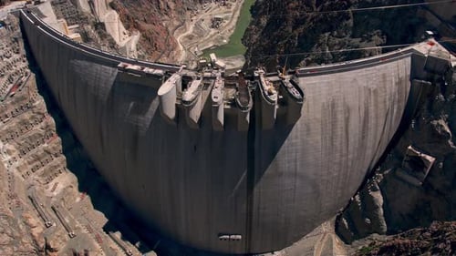 Mega Dam Construction in Progress
